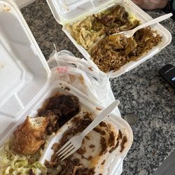Sid’s Caribbean Grill - My plate (forgot to take a pic before I started- too good to stop lol)