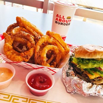 All About Burger - The Burger was just okay...BUTTTT, the Onion Rings!!????....were EVERYTHANG!! - Burgers Near Me - Arlington, Virginia