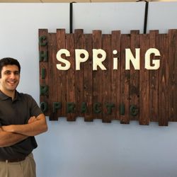Spring Chiropractic - Front Desk Sign