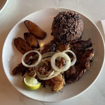 Padrino’s Cuban Restaurant - Lechon Asado with  Sweet Plantains instead of yuca - Cuban Near Me - Dania Beach, Florida