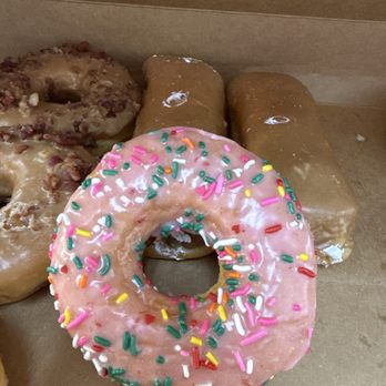 Donut Daily - Strawberry glazed donut with sprinkles - Donuts Near Me - Garner, North Carolina