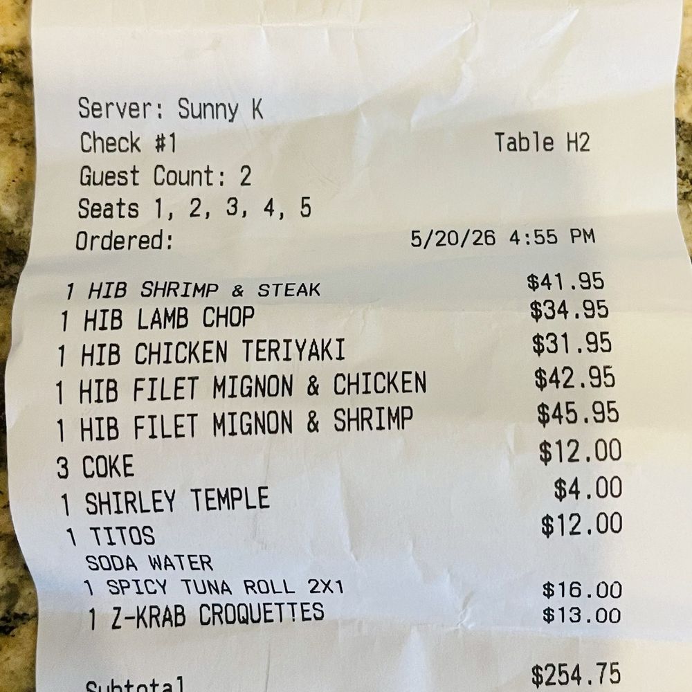 This is our receipt from yesterday, just showing that this is not a fake review. This is our receipt from yesterday, just showing that this is not a fake review.