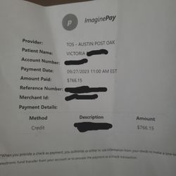 Touchstone Imaging South Austin - Payment