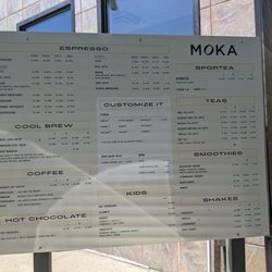 MOKA - Menu