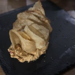 Gather - Nob Hill - Pimento cheese dip with fresh potato chips.