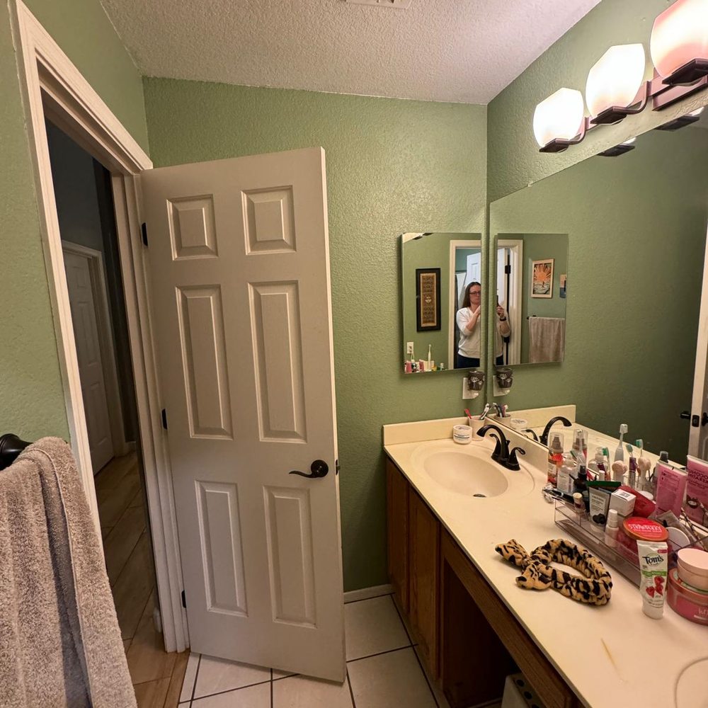 Before bathroom