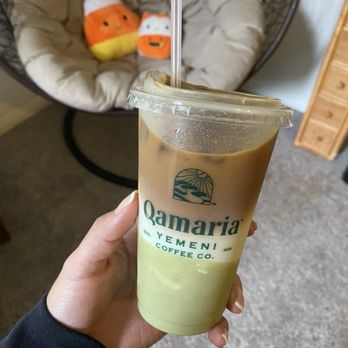 Qamaria Coffee - Pistachio Latte - Coffee & Tea Near Me - Fullerton, California