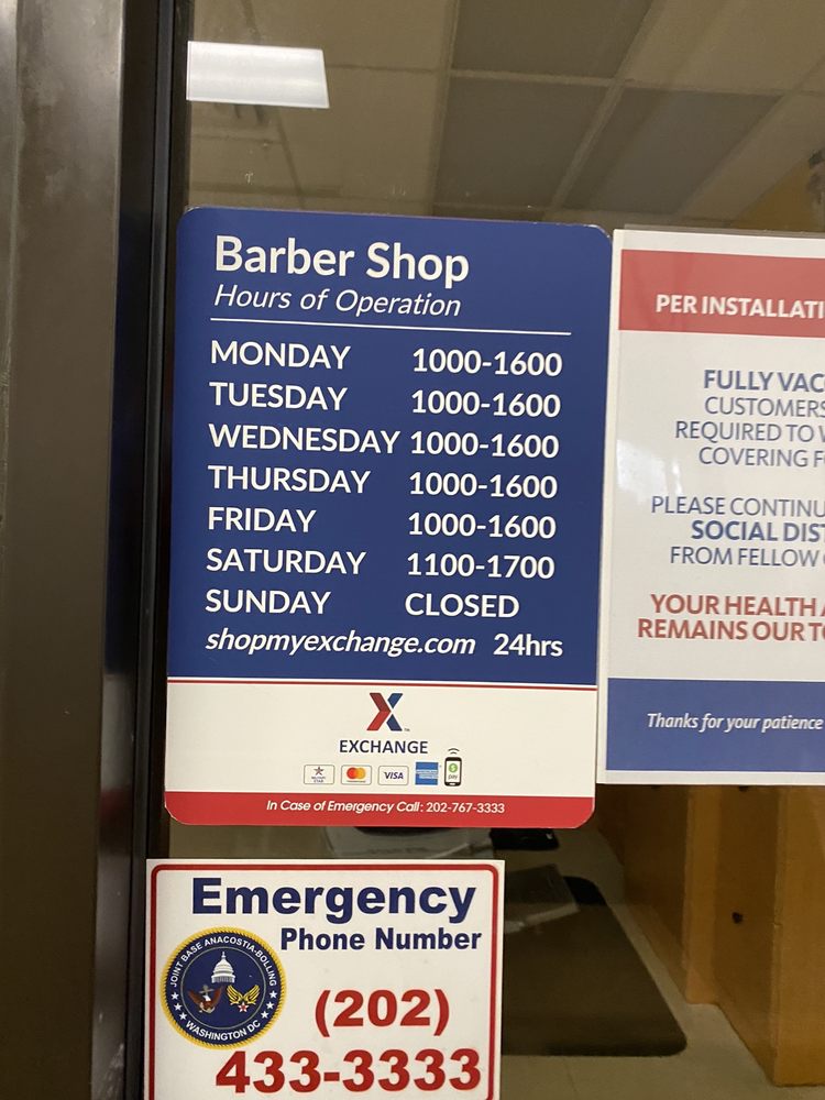 Bolling Air Force Barber Shop, Washington Roadtrippers