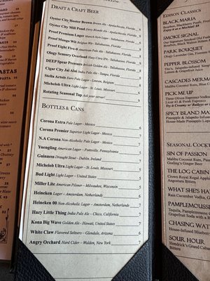 Menu photo 5 The Edison Tallahassee, FL