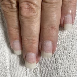 My own nails bare in the process of a Dip with an umbre color My own nails bare in the process of a Dip with an umbre color