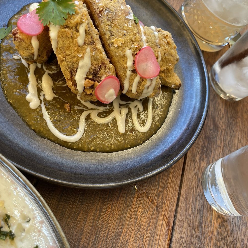 Barley and Boar - Starter - Slow Smoked Chili Verde Braised Baby Back Pork Robs with Crema and Radish to Garnish - Pubs Near Me - Atascadero, California