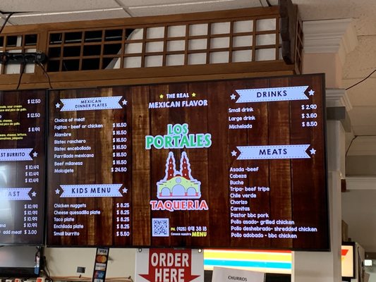 Menu photo 6 Los Portales Taqueria Concord, CA