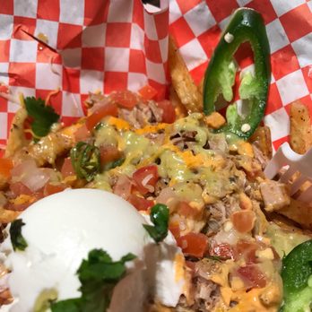 Papas Locas - a close up of a plate of food - Food Trucks Near Me Papas Locas - a close up of a plate of food - Food Trucks Near Me