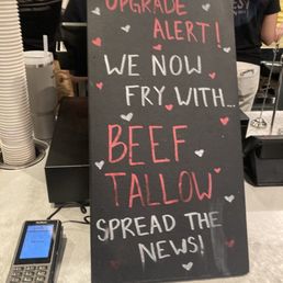 Spreading word per request. Excited for calamari on my next visit. Tallow for the win