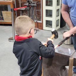 Knife forging in action Knife forging in action