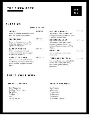 Menu photo 3 Pizza Boyz Citrus Heights, CA Menu photo 3 Pizza Boyz Citrus Heights, CA
