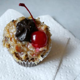 German Chocolate Cupcake