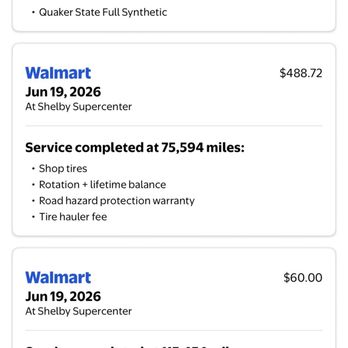 Walmart Auto Care Centers - Services on same car in different states - Tires Near Me - Gastonia, North Carolina Walmart Auto Care Centers - Services on same car in different states - Tires Near Me - Gastonia, North Carolina