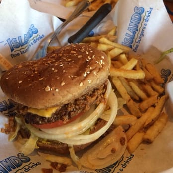 Islands Restaurant - Pipeline Burger with bottomless fries - Burgers Near Me - Long Beach, California Islands Restaurant - Pipeline Burger with bottomless fries - Burgers Near Me - Long Beach, California