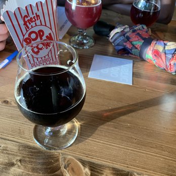 Divine Barrel Brewing - Left to Right:  I'd Like to Meet His Tailor-Porter, Marshall Berry-Blueberry Kolsh, BlackBerry Cider! - Breweries Near Me - Charlotte, North Carolina