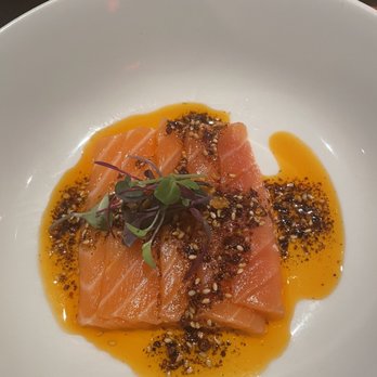 LUVI Restaurant - Salmon course - Asian Fusion Near Me - New Orleans, Louisiana LUVI Restaurant - Salmon course - Asian Fusion Near Me - New Orleans, Louisiana