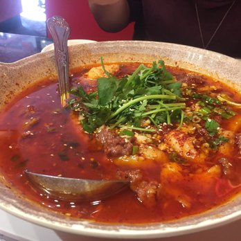 Tasty Zone - Spicy boiled beef and fish pot - Szechuan Near Me - Santa Ana, California