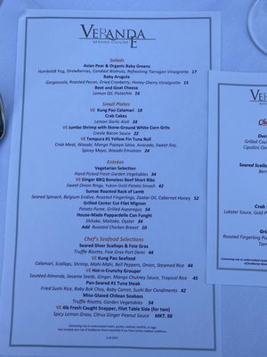 Menu photo 4 Veranda E Naples, FL