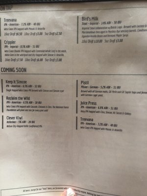 Menu photo 7 Burgeon Beer Co Carlsbad, CA