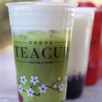 Teacup - Strawberry Matcha Latte with cream - Coffee & Tea Near Me - Litchfield Park, Arizona
