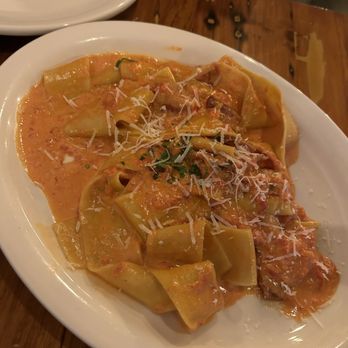 Scalino - Pappardelle with tomato cream and bacon - Italian Near Me - Brooklyn, New York Scalino - Pappardelle with tomato cream and bacon - Italian Near Me - Brooklyn, New York