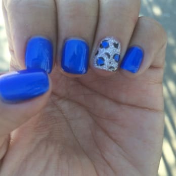 Pearl Nails - Pretty nails. Royal blue :) - Nail Salons Near Me - Rosemead, California