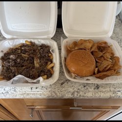 Ashburner Inn - Burger and cheesesteak fries