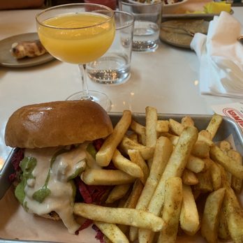 Rina - Hof Alma (frozen drink) with Spiced Lamb Burger - Middle Eastern Near Me - Atlanta, Georgia Rina - Hof Alma (frozen drink) with Spiced Lamb Burger - Middle Eastern Near Me - Atlanta, Georgia