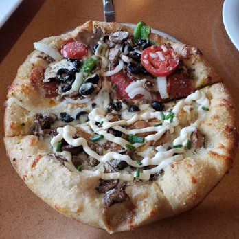 Mellow Mushroom Statesboro - Half house special and half holy shiitake - Pizza Near Me - Statesboro, Georgia Mellow Mushroom Statesboro - Half house special and half holy shiitake - Pizza Near Me - Statesboro, Georgia