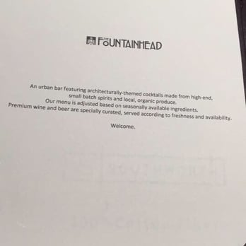 The Fountainhead Bar - Cocktail Bars Near Me - San Jose, California