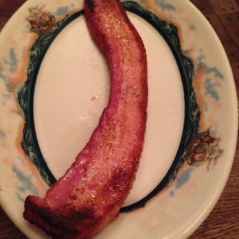 Peter Luger - Slice of their famous bacon - Steakhouses Near Me - Brooklyn, New York