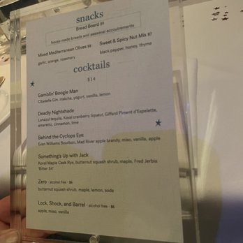 Gracie's - Menu - New American Near Me - Providence, Rhode Island