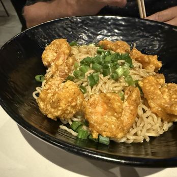 Food Terminal - Salted Egg York Garlic Noodle - Malaysian Near Me - Chamblee, Georgia