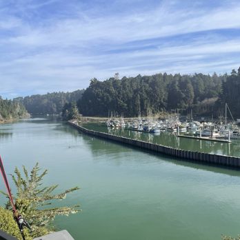 Noyo Harbor Inn - View sitting outside - Hotels Near Me - Fort Bragg, California Noyo Harbor Inn - View sitting outside - Hotels Near Me - Fort Bragg, California