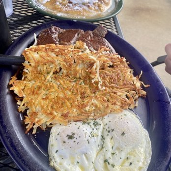 The Pancake House - Eggs over easy (perfect cook) fresh hash-browns and a really great steak. - Breakfast & Brunch Near Me - Osage Beach, Missouri The Pancake House - Eggs over easy (perfect cook) fresh hash-browns and a really great steak. - Breakfast & Brunch Near Me - Osage Beach, Missouri