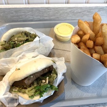 Spring Cafe - Braised tofu baos and French fries! - Vegan Near Me - New York, New York Spring Cafe - Braised tofu baos and French fries! - Vegan Near Me - New York, New York