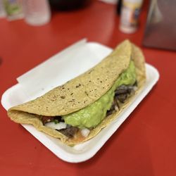 Tacos Manuel - Carne asada burrito with corn tortilla (burrito de asada con maiz)