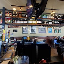Anthony's Coal Fired Pizza & Wings - Bar area.