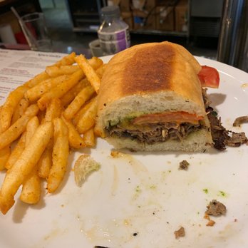 The Craft House - Craft House Cheese-Steak (only half, I ate the rest!!) - Gastropubs Near Me - Clovis, California