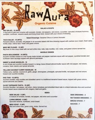 Menu photo 3 Raw Aura Mississauga, ON Menu photo 3 Raw Aura Mississauga, ON