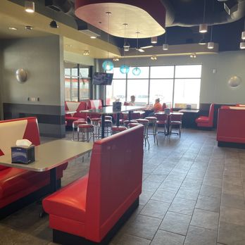 Gore's Travel Plaza - Seating in the sonic - Rest Stops Near Me - Seiling, Oklahoma