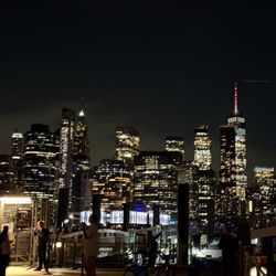 NYC Ferry.DUMBO Landing - Beautiful night views / NYC ferry station Dumbo