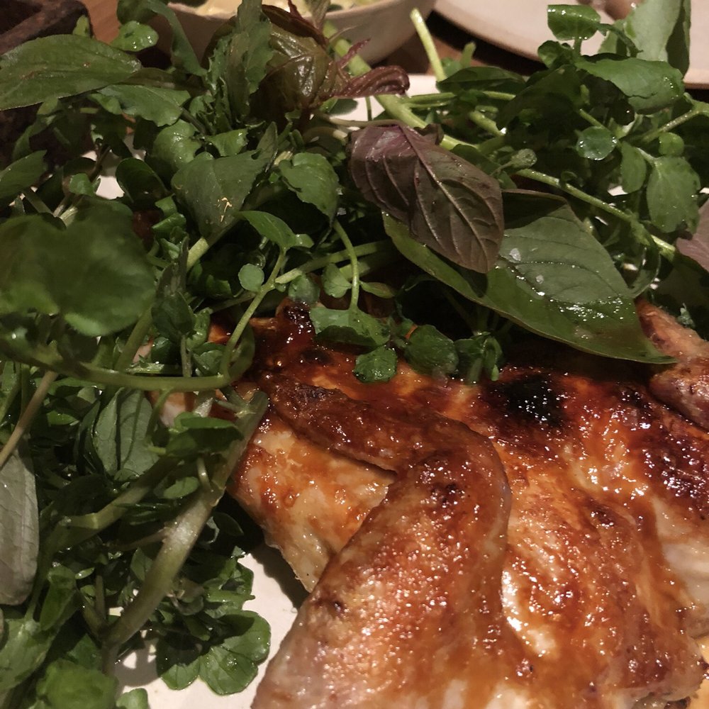 Barr - Perfectly cooked spatchcocked chicken, creamed leeks, peppery watercress. - Modern European Near Me - København