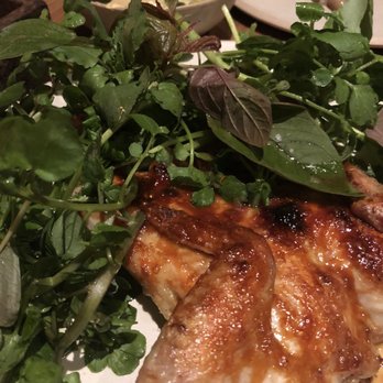 Barr - Perfectly cooked spatchcocked chicken, creamed leeks, peppery watercress. - Modern European Near Me - København