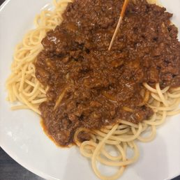 Spaghetti with Garlic Bread Spaghetti with Garlic Bread